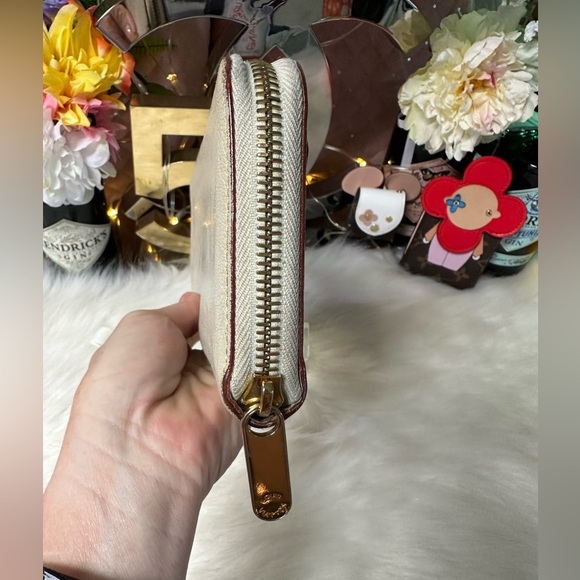 AUTHENTIC LOUIS VUITTON CREAM SUHALI LEATHER ZIPPY ZIP AROUND LONG WALLET - Picture 6 of 15